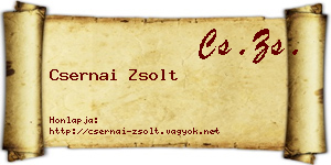 Csernai Zsolt névjegykártya